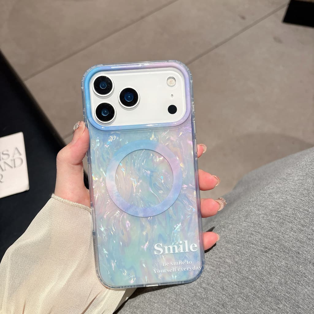 กึ่งโปร่งใสเรนเดอร์เปลือก-เนื้อวิทยุ-เติมป้องกันโฮโลแกรมเคสโทรศัพท์สําหรับ ไอโฟน 17 17 มือโปร 16 15 14 มือโปร สูงสุด ป้องกันโฮโลแกรมกรณีโทรศัพท์ รูปที่ 2