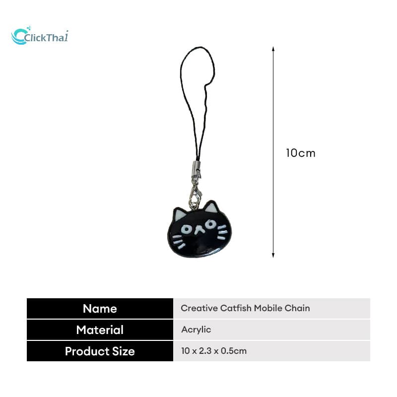 สายห้อยโทรศัพท์ ที่ห้อยกุญแจ Creative Cat Little Fish Phone Chain คู่โทรศัพท์กระเป๋าแฟชั่นจี้ รูปที่ 4