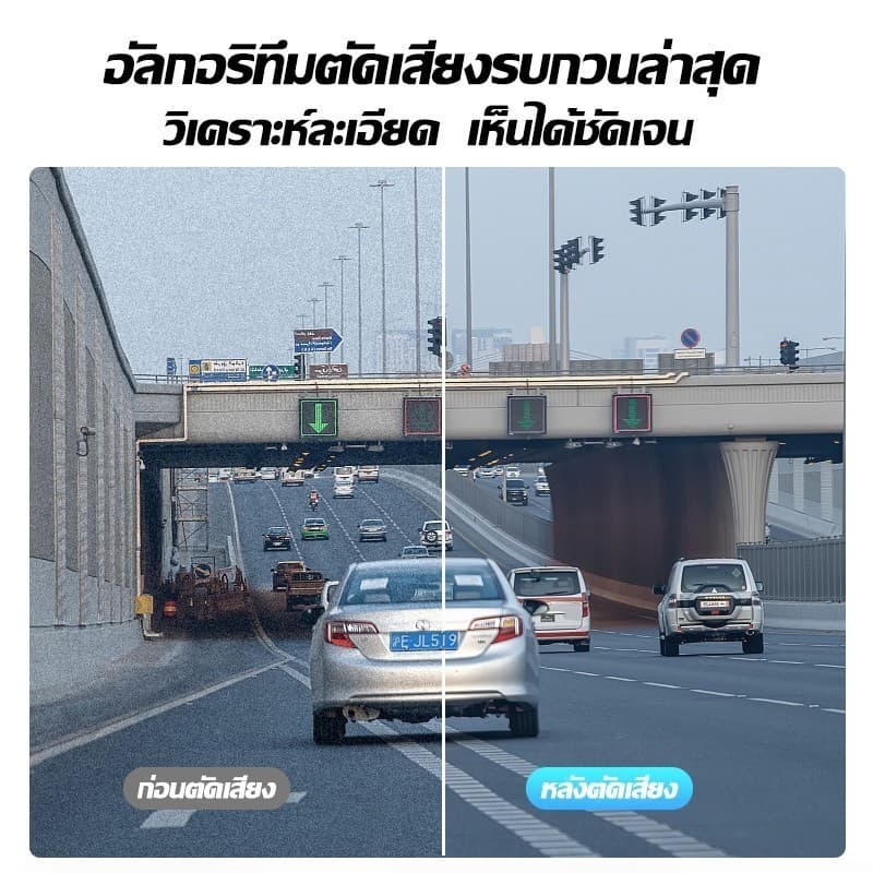 กล้องติดรถยนต์ 4K HD APP WI-FI ในตัว เก็บคลิปวงจร 360° องศามุมกว้าง กล้องหน้าคมชัด กล้องหน้ารถ รูปที่ 3