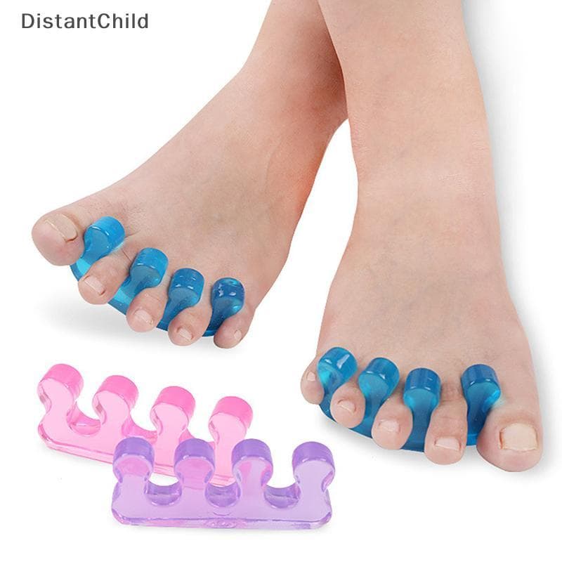 DSTH 2 ชิ้นซิลิโคนอ่อนนุ่ม Toe Separator ยืดหยุ่น Finger Spacer ทําเล็บมือเล็บเท้าเครื่องมือ DSS รูปที่ 1