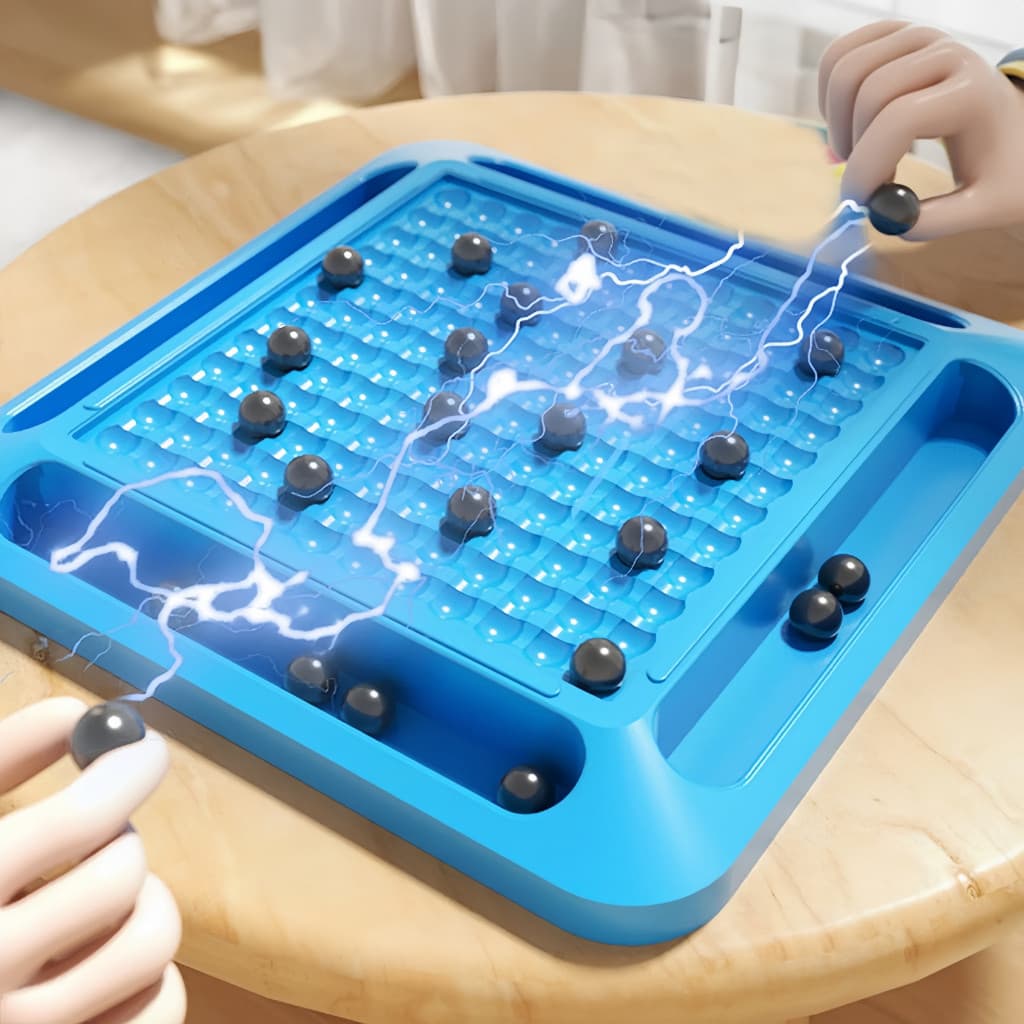 MAGNETIC EFFECT CHESS หมากรุกแม่เหล็ก กระดานหมากรุกเอฟเฟกต์แม่เหล็กเกมกระดานแบบพกพาและโต้ตอบเกมสมองกลยุทธ์สำหรับครอบครัว รูปที่ 6