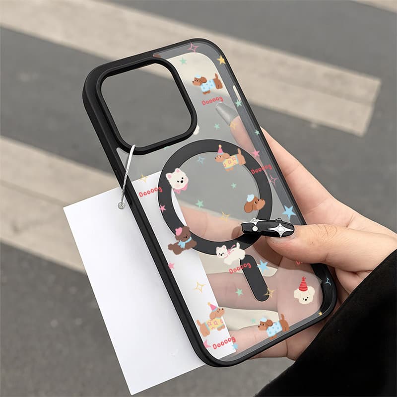 เคสแม่เหล็ก เคสใสกันกระแทกน่ารัก IPhone17 Air 11 12 13 14 15 16 17 PROMAX 17 16 15Pro 16 15 14PLUS 8 7Plus XR X XS XSMAX รูปที่ 4