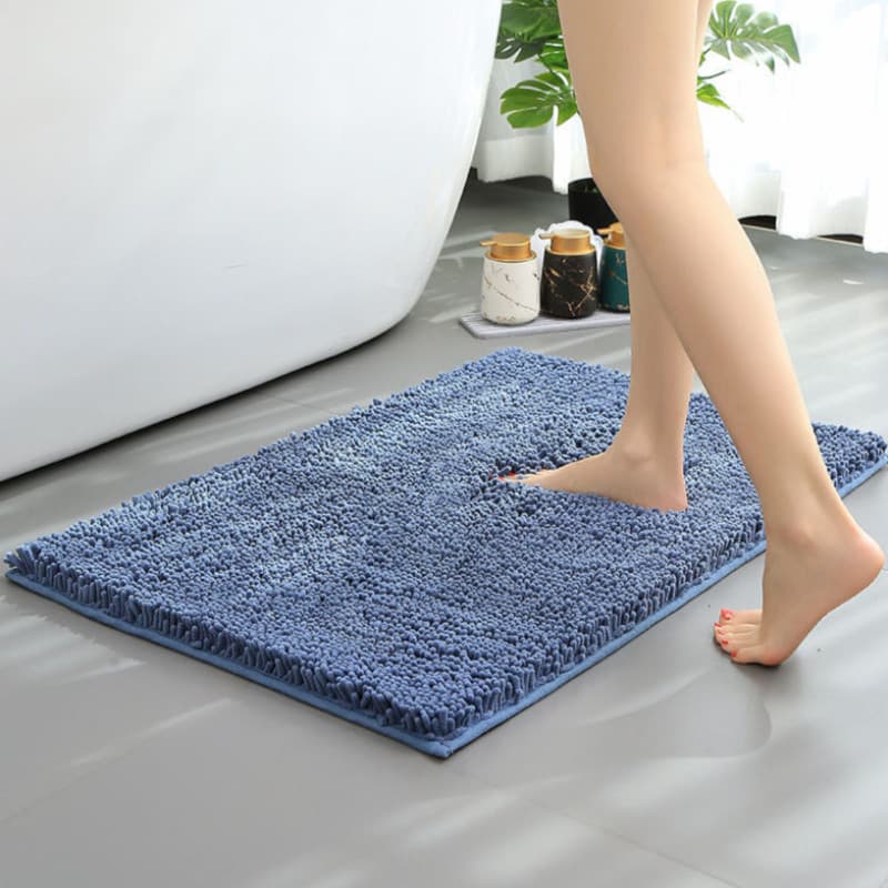 Chenille พรมรองพื้นหนา สำหรับบ้าน กันลื่น ใช้ได้ทั้งหน้าประตูและห้องน้ำ ซับน้ำเร็ว แห้งไว นุ่มสบาย รูปที่ 8