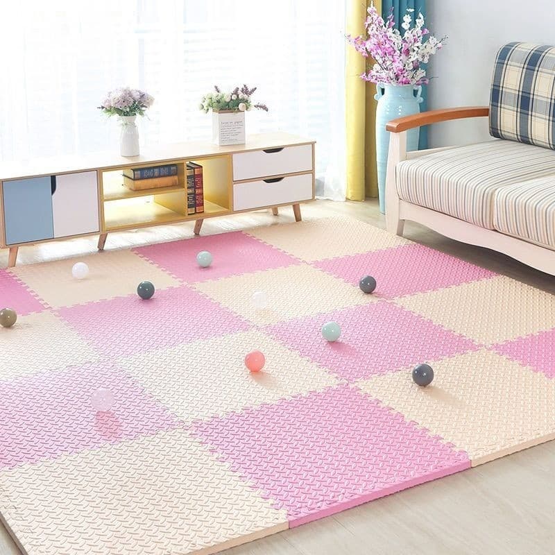 ชุด 16 ชิ้นของแท้ แผ่นโฟมจิ๊ก EVAวัสดุ ซอว์ปูพื้น 30×30cm 60×60cm สองขนาด เสื่อรองคลาน แผ่นรองคลาน แผ่นรองออกกำลังกาย รูปที่ 8