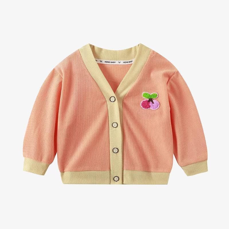 Dolemi Baby เสื้อกันหนาวเด็กหญิง ผ้าลูกฟูก เสื้อแขนยาว สีสดใส นิ่มใส่สบาย น่ารัก กระดุม ลายน่ารัก รูปที่ 5