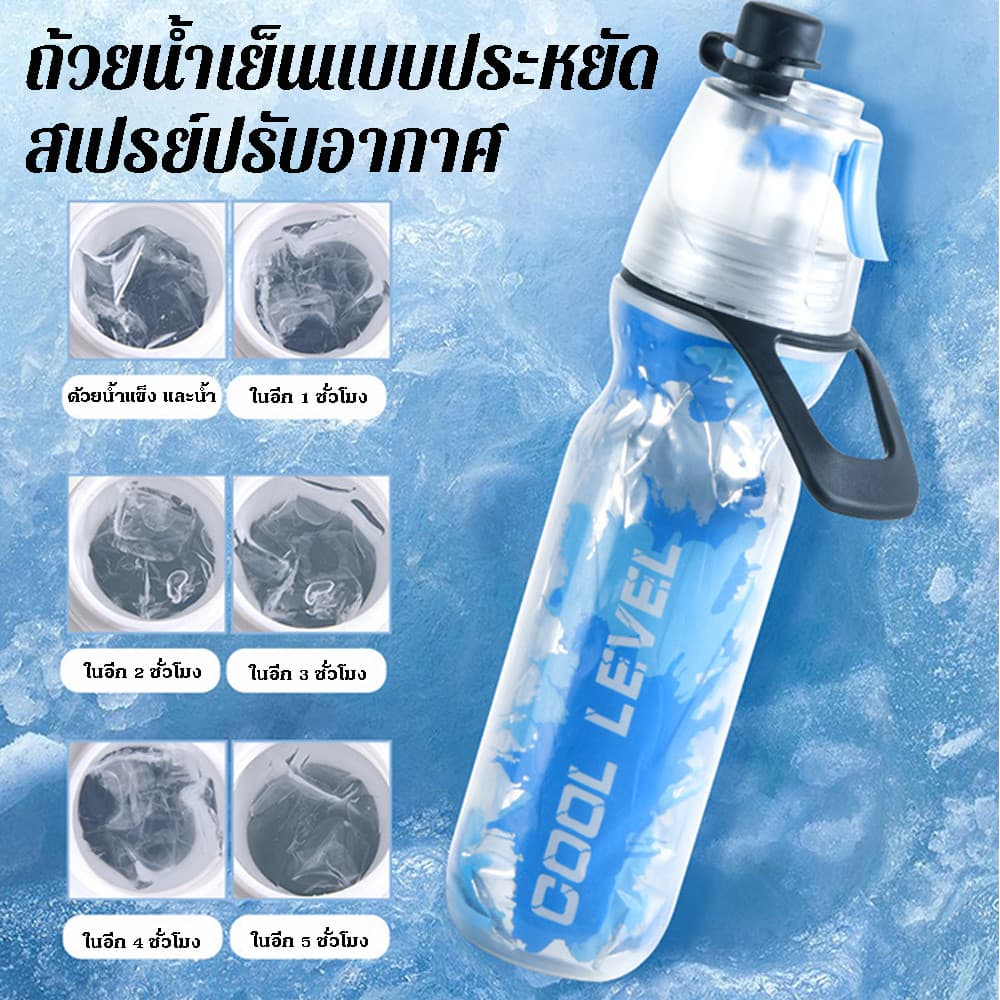 แบบพกพายกแหวน PE ตาข่ายสีแดงสเปรย์ถ้วยมัลติฟังก์ชั่กีฬากลางแจ้งสเปรย์เหยือกสองชั้นข้ามพรมแดนเก็บความเย็นถ้วยน้ำสเปรย์ รูปที่ 6