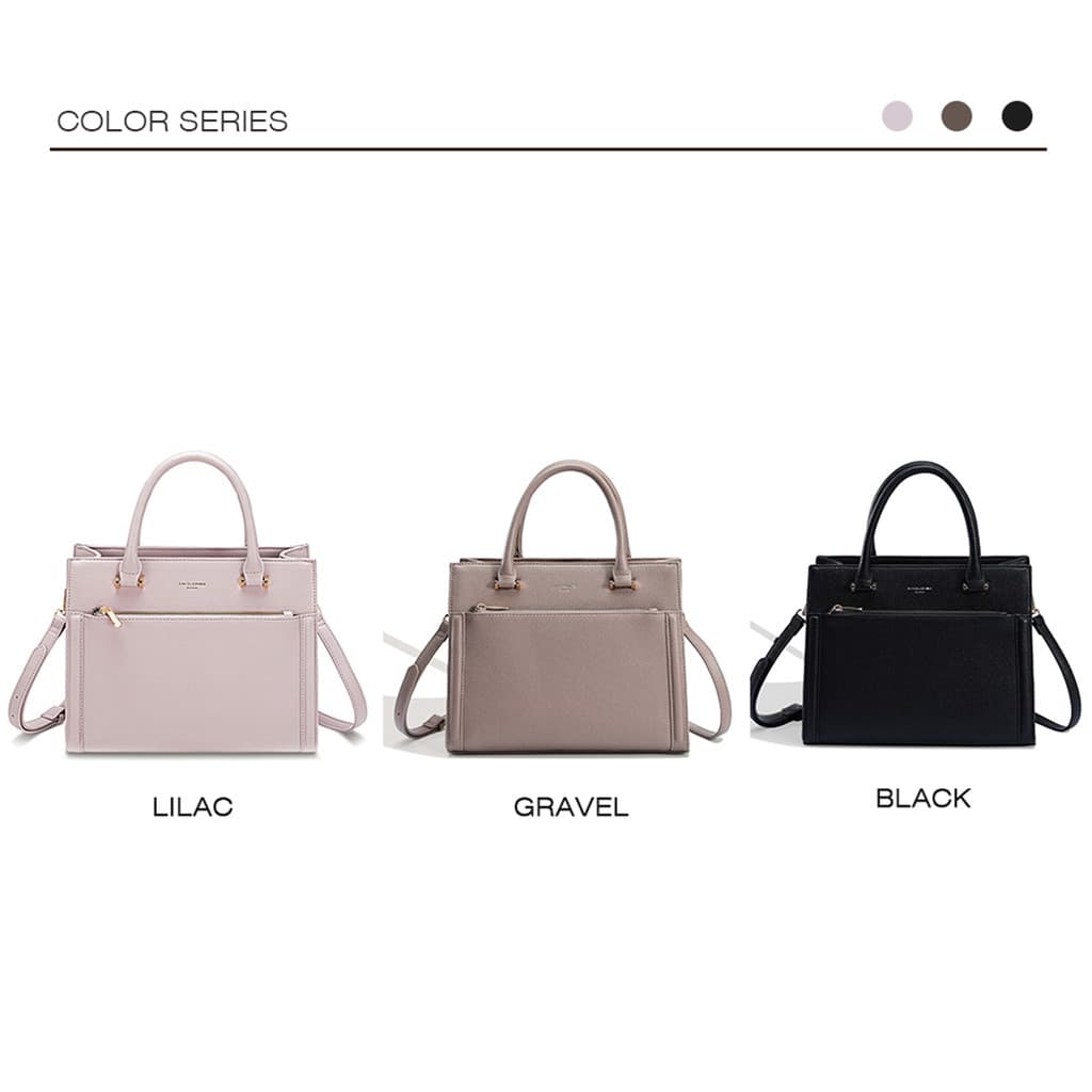 David Jones Paris 2024 ฤดูใบไม้ผลิฤดูร้อนใหม่คอลเลกชัน Designer Women Totes Top-Handle กระเป๋าหนัง pu หญิงนุ่มและกระเป๋า รูปที่ 4