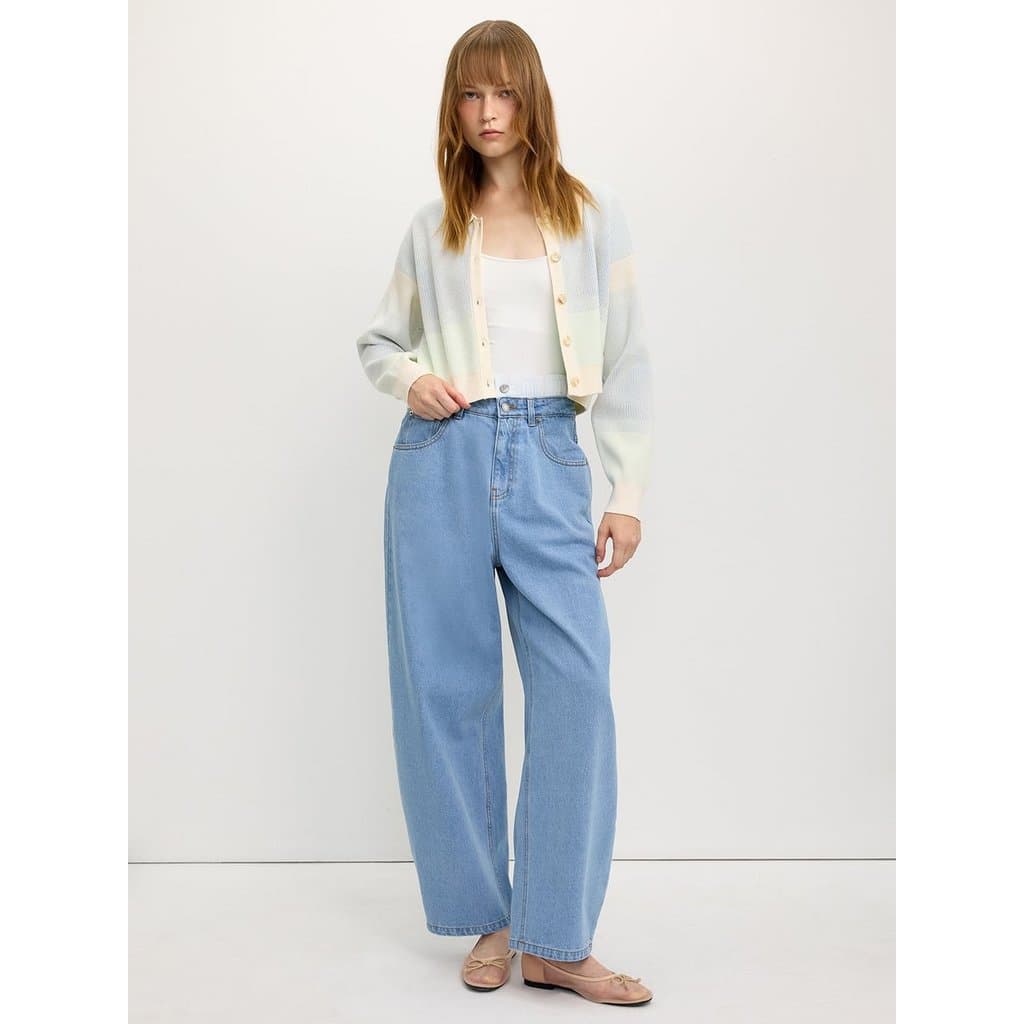 เสื้อคาร์ดิแกนถักไล่สี / Gradient Knit Cardigan รูปที่ 6