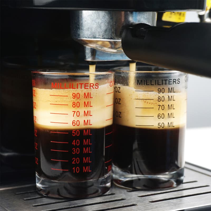 Diamond Coffee แก้วตวง มีสเกลวัด ขนาด 90ml/120ml 3oz/4oz สีดำ สีแดง 5UHK รูปที่ 7