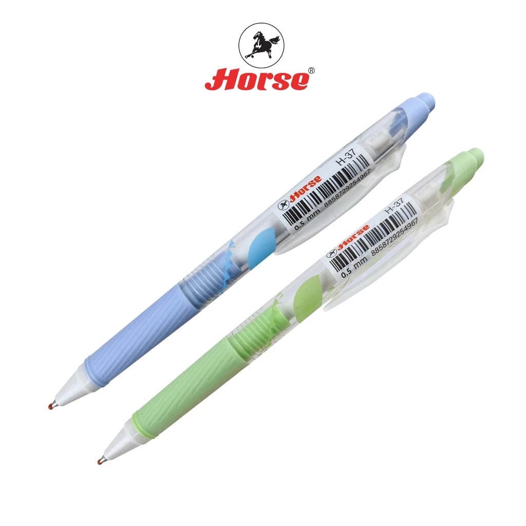 ปากกาเจล HORSE หมึกลบได้ 0.5 mm Erasable Pen ด้ามใส H-37 แพ็ค 3 ด้าม คละสี รูปที่ 3