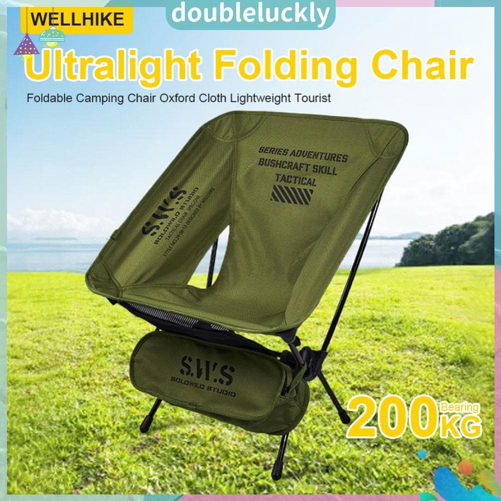 เก้าอี้ตั้งแคมป์พับได้ ผ้า Oxford Ultralight เก้าอี้เดินทางที่ถอดออกได้ Camping Longue ที่นั่งสําหรับการตั้งแคมป์กลางแจ้งเดินป่า รูปที่ 4