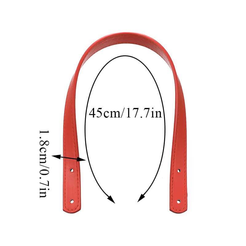 สายสะพายกระเป๋าหนังPU 1 คู่ สีทึบ ใช้งานได้หลากหลาย รูปที่ 2