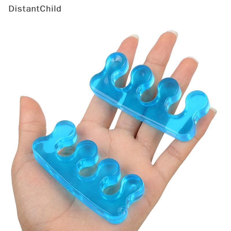 DSTH 2 ชิ้นซิลิโคนอ่อนนุ่ม Toe Separator ยืดหยุ่น Finger Spacer ทําเล็บมือเล็บเท้าเครื่องมือ DSS รูปที่ 4