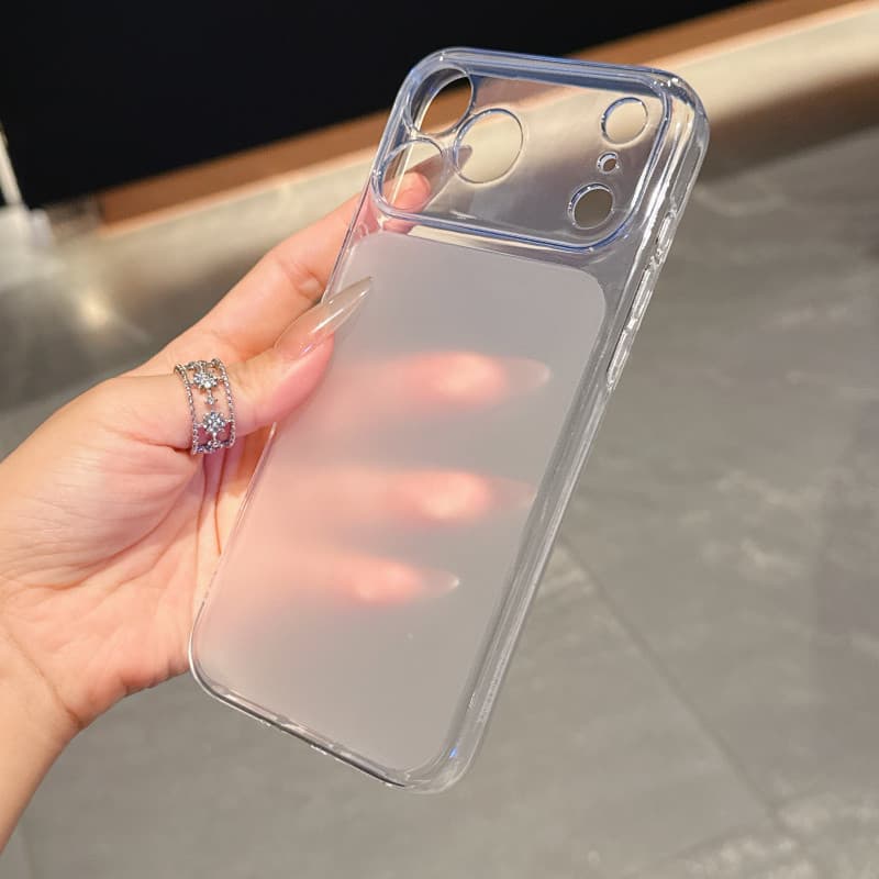 Simple สีทึบ TPU soft Case สําหรับ iPhone 13 14 15 16 17 Pro Max ปลอก Anti fall ฝาครอบป้องกันสําหรับ iPhone16 กรณี รูปที่ 5