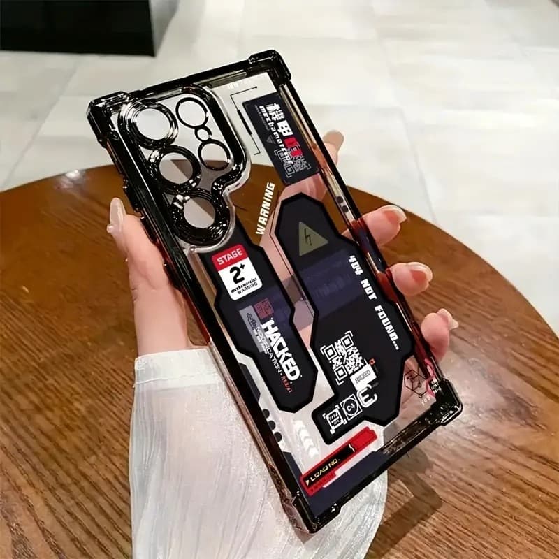 แฟชั่น Mecha พิมพ์เคสโทรศัพท์ใสสําหรับ Samsung Galaxy S26 A55 A52 A53 A35 S25 S24 S23 S22 S21 FE Plus Ultra Cover รูปที่ 5