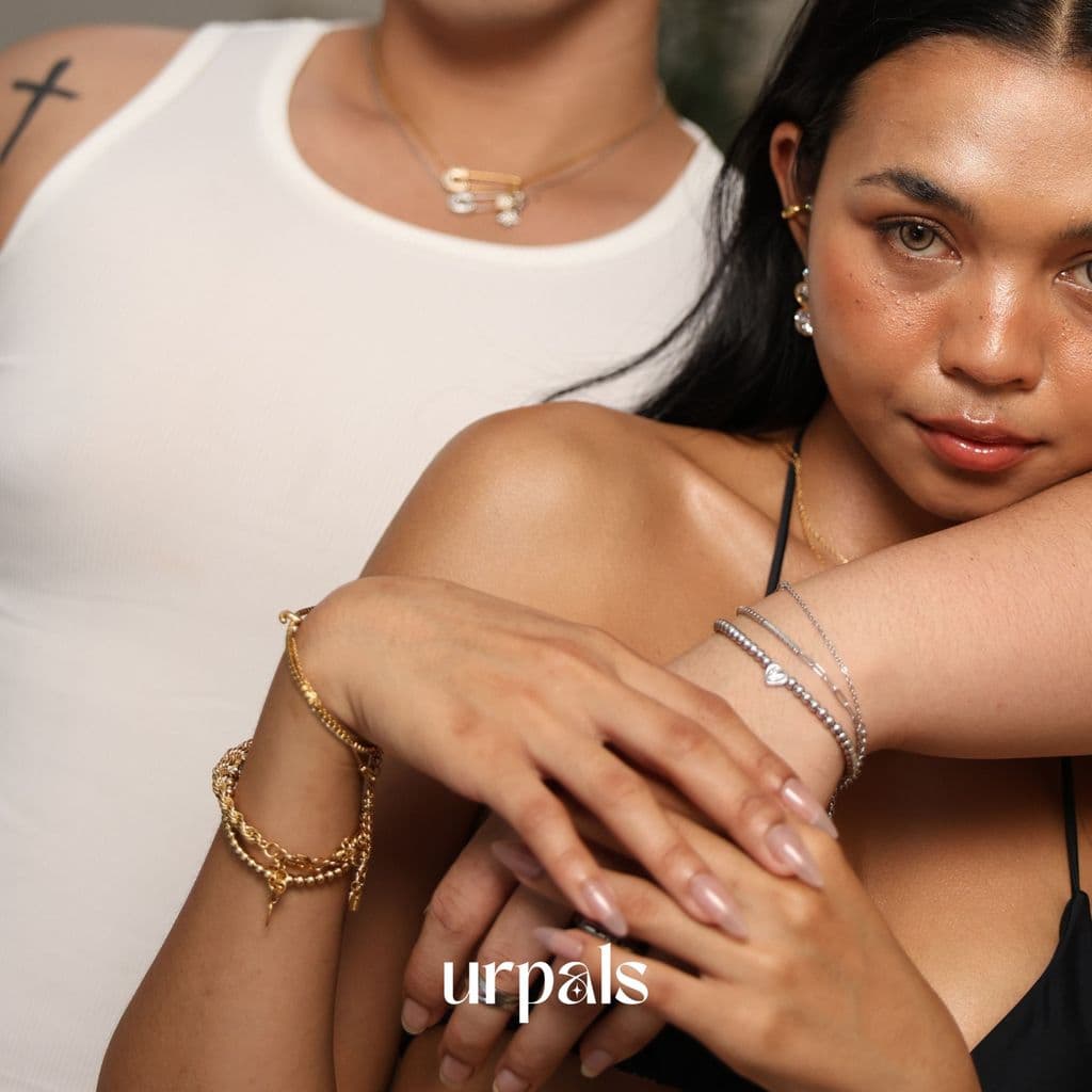 URPALS สร้อยข้อมือ Stainless ชุบทอง18K ทนน้ำ ทนเหงื่อได้ดี รูปที่ 5