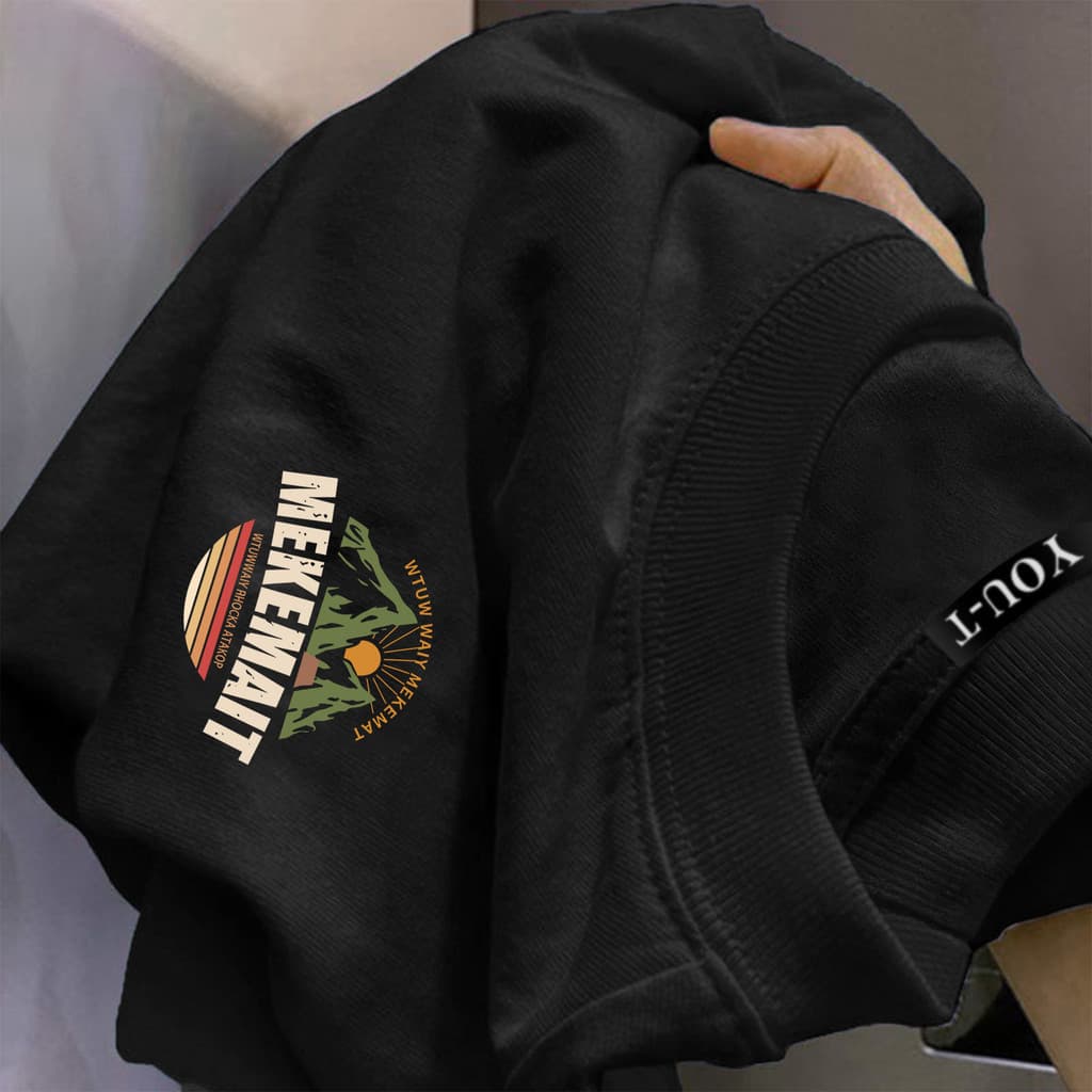 ChillTeeเสื้อยืด oversize ผ้าCotton เสื้อแฟชั่น 'MEKEMAIT' สบายและนุ่ม แขนสั้น สตรีทแฟชั่น ฤดูร้อน ไม่ต้องรีด รูปที่ 4