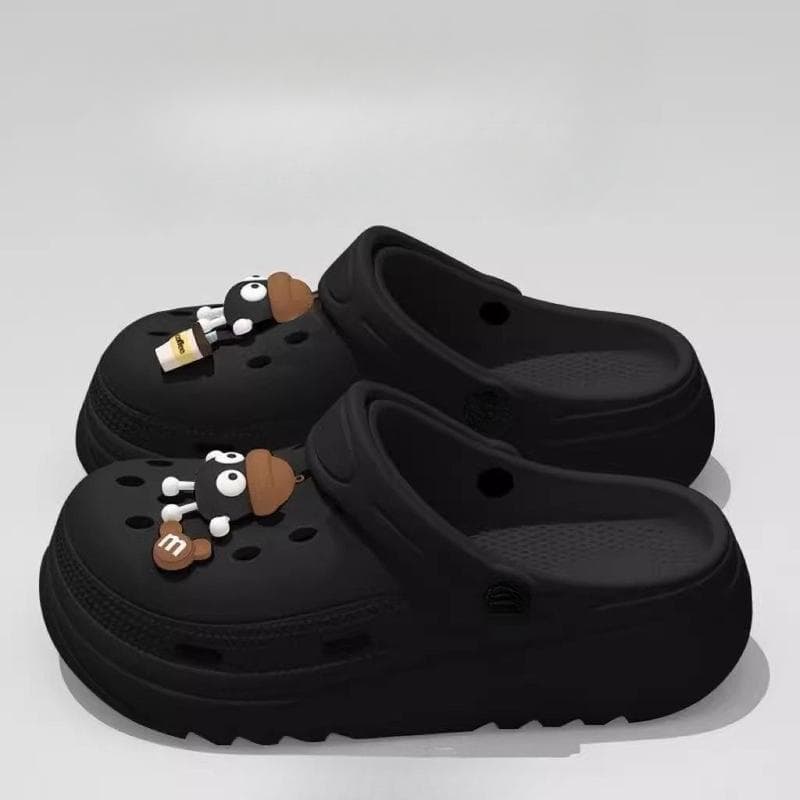 Icy.Sport มาใหม่ ผู้หญิงบอลถ่านหินหลุมรองเท้าฤดูร้อนหนาแต่เพียงผู้เดียวลื่นกลิ่นหลักฐานสวมใส่ดีX122 รูปที่ 4