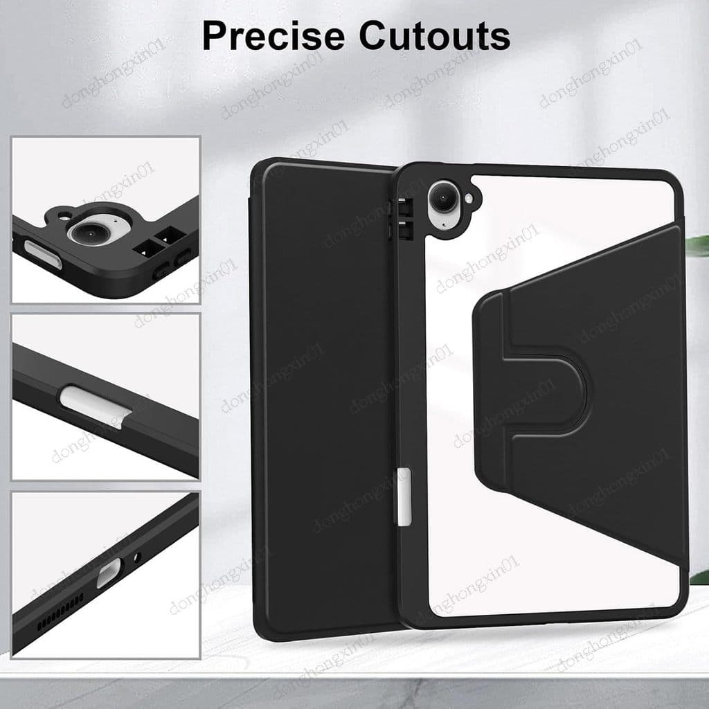 เคสแท็บเล็ต Xiaomi หมุนได้ 360° อะคริลิคใสแข็ง พร้อมที่ใส่ปากกา รองรับ Pad Mini 8.8 นิ้ว 2025, Mi Pad 7/8 Pro 11.2 นิ้ว, Redmi Pad 2 Pro 12.1 นิ้ว, Pad 2, Poco Pad 12.1 นิ้ว รูปที่ 3