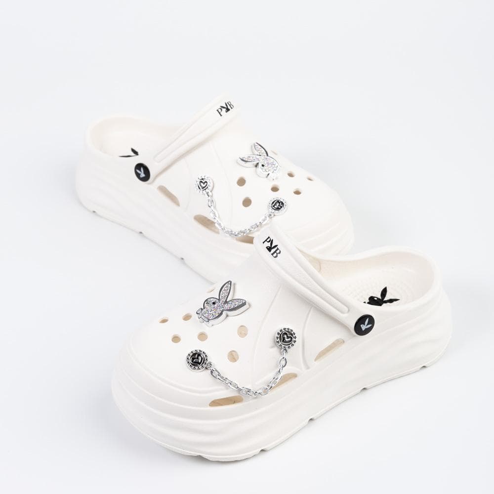 PLAYBOY รุ่น JUMPY Clogs รองเท้าทรงคล็อก รหัสST-HS254C140 ดีไซน์ยางนิ่มเสริมส้น มี 3 สี Midnight/Vanilla/Milk รูปที่ 7