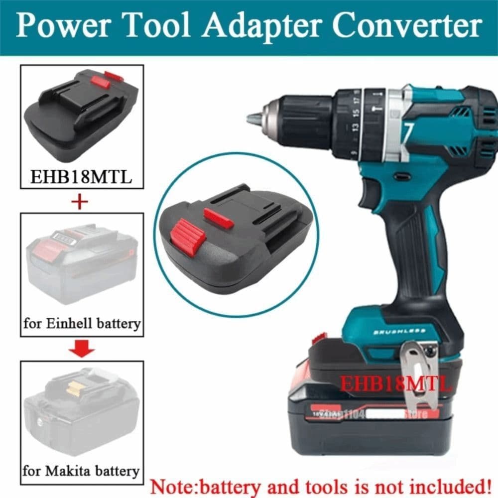 อะแดปเตอร์แบตเตอรี่ AULORAMT, 2 in 1 18V ตัวแปลงแบตเตอรี่ลิเธียม, อะแดปเตอร์แปลงพลาสติกอะแดปเตอร์เครื่องมือไฟฟ้าสําหรับ Dayi แบตเตอรี่ A3 รูปที่ 8