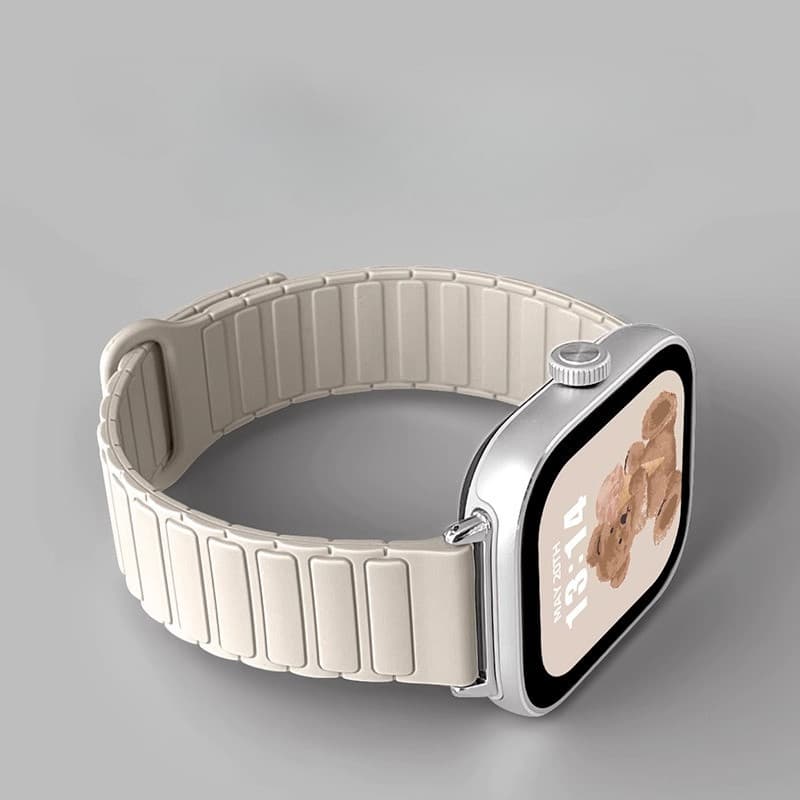 สามซิลิโคนแม่เหล็กสําหรับ Amazfit 2 Square/Active active2/GTS 4Mini/GTS 4 3 2 2e 2Mini/Bip 3/Bip SU Pro Bip6 Bip5 unit bip3 เปลี่ยนสร้อยข้อมือ Band รูปที่ 5