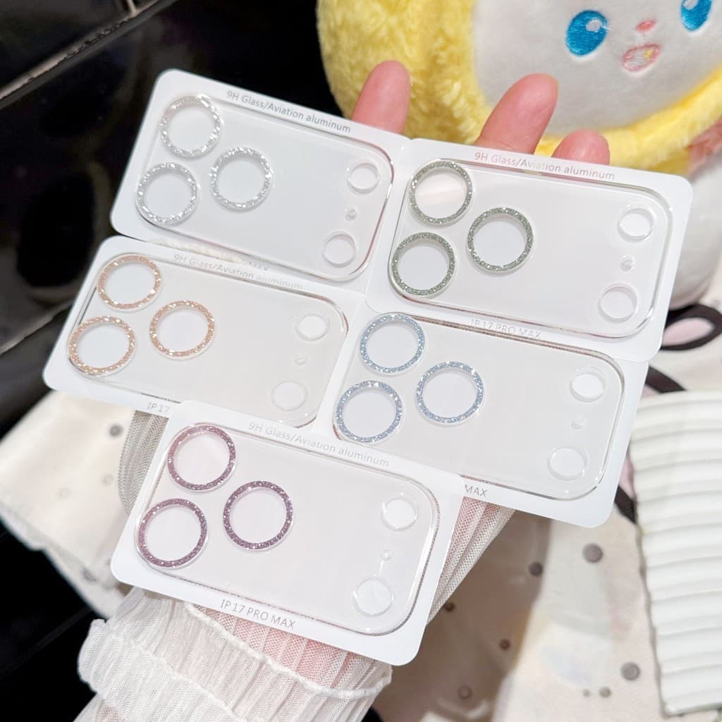 ฟิล์มกล้อง For iphone 11 12 13 14 15 16 17 Pro Max 17 Air 13 12 Mini 14 15 16 Plus 17 16Pro ฟิล์ม กระจก เพชรแฟลชรุ่นใหม่ รูปที่ 4