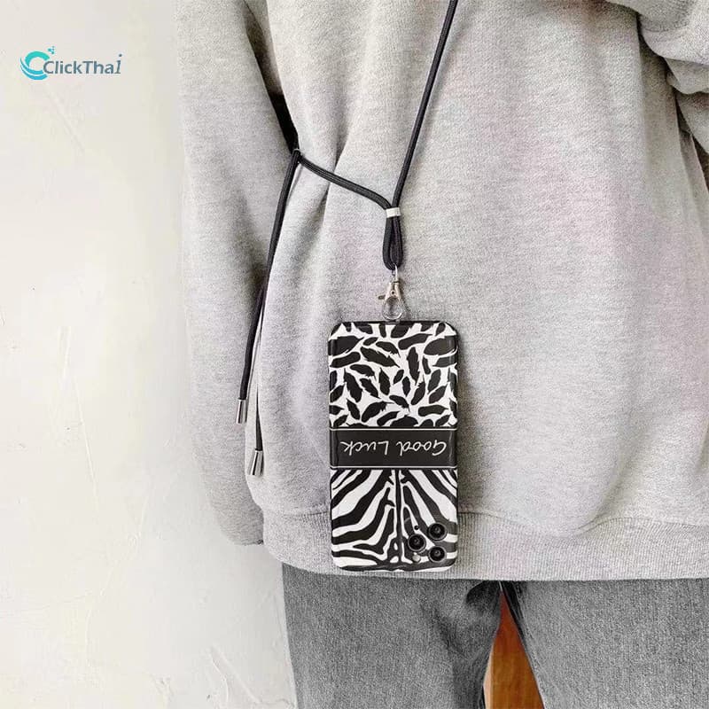 สายเชือกคล้องโทรศัพท์มือถือ ป้องกันการสูญหาย -cross Body Phone Case Lanyard No-hole Lanyard สายคล้องคอโทรศัพท์แบบปรับได้ รูปที่ 4