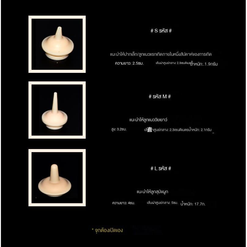 ที่ป้อนนมสัตว์เลี้ยง สำหรับลูกแมว ลูกสุนัข ขวดนมถอดแยกได้ หัวนมพิเศษ Miracle Nipple ขายส่ง รูปที่ 2