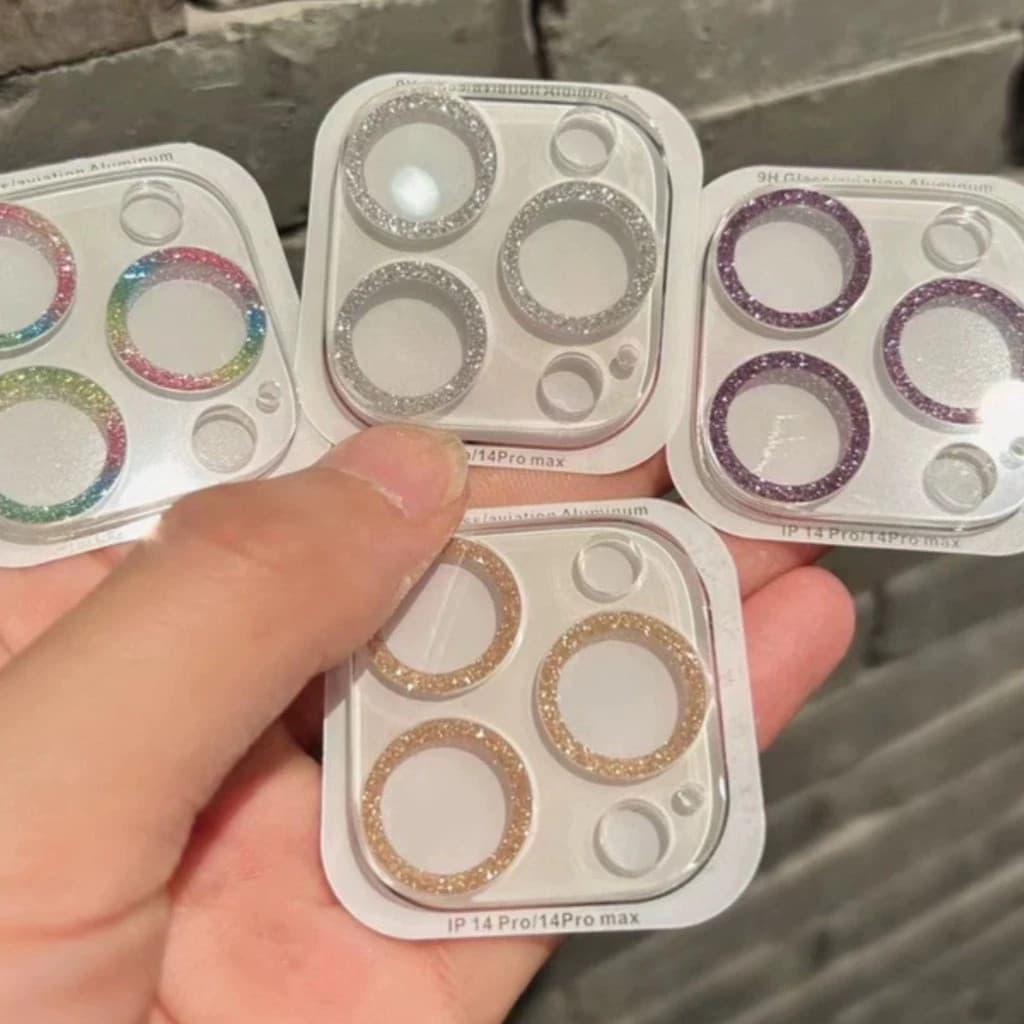 ฟิล์มกล้อง For iphone 11 12 13 14 15 16 17 Pro Max 17 Air 13 12 Mini 14 15 16 Plus 17 16Pro ฟิล์ม กระจก เพชรแฟลชรุ่นใหม่ รูปที่ 2