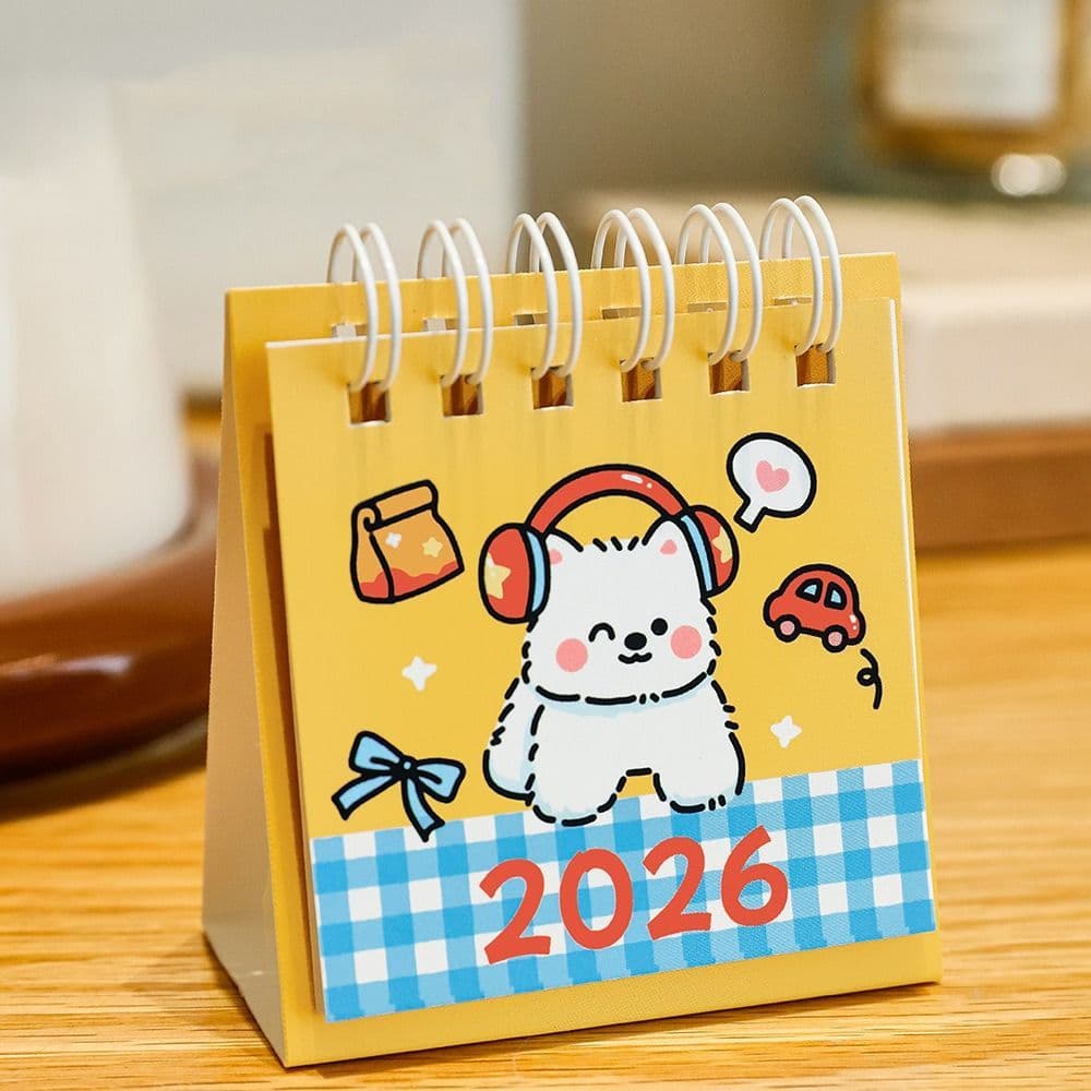 ยูเซ็น 2026 ปฏิทินตั้งโต๊ะ, รูปร่างผลไม้ม้วนผูกพันปฏิทินตั้งโต๊ะ, ง่ายพกพาการ์ตูนมินิตารางวางแผนสํานักงานอุปกรณ์การเรียน รูปที่ 8