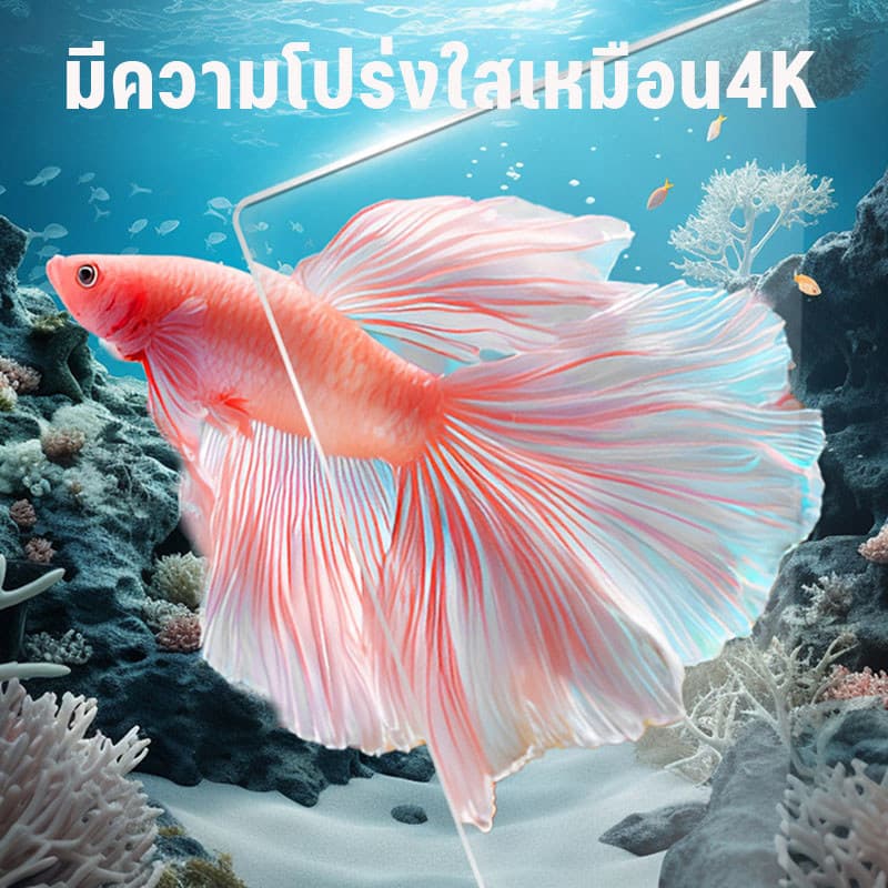 COD ตู้ปลาพลาสติก ทำความสะอาดง่าย มีความโปร่งใสเหมือน4K แข็งแรงทนทาน ดูได้ 360 องศา อควาเรียม รูปที่ 7