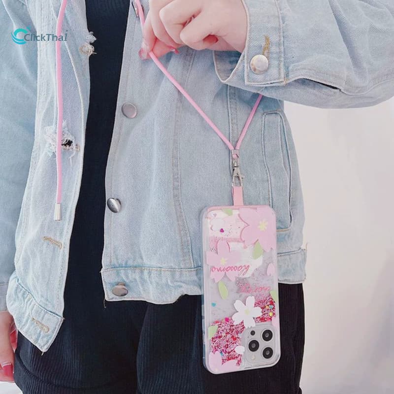 สายเชือกคล้องโทรศัพท์มือถือ ป้องกันการสูญหาย -cross Body Phone Case Lanyard No-hole Lanyard สายคล้องคอโทรศัพท์แบบปรับได้ รูปที่ 5