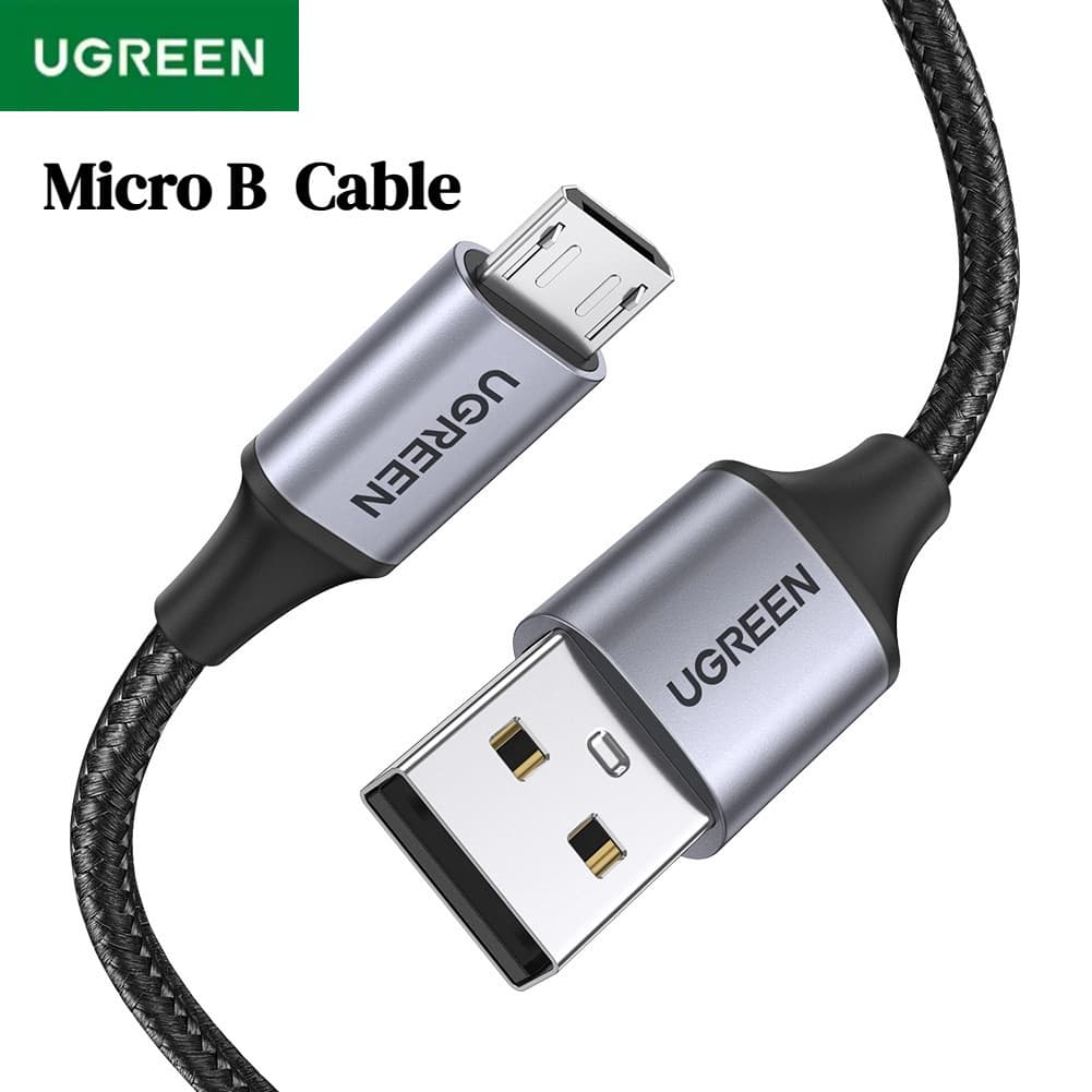 UGREEN สาย MicroUSB Micro USB เป็น USB 2.0 Fast 2A สายชาร์จข้อมูลสําหรับโทรศัพท์มือถือ Android รูปที่ 1