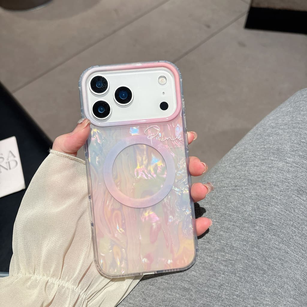 กึ่งโปร่งใสเรนเดอร์เปลือก-เนื้อวิทยุ-เติมป้องกันโฮโลแกรมเคสโทรศัพท์สําหรับ ไอโฟน 17 17 มือโปร 16 15 14 มือโปร สูงสุด ป้องกันโฮโลแกรมกรณีโทรศัพท์ รูปที่ 4