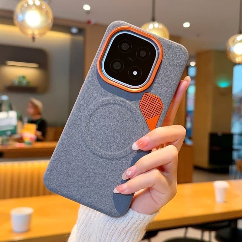 การกระจายความร้อนเคสโทรศัพท์แม่เหล็กสําหรับIQOO 15 13 Z10 Zurbo Pro/Pro+ Y300GTเลนส์โลหะธรรมดาหนังAnti drop Case Sensitiveปุ่มอิสระฝาครอบป้องกัน รูปที่ 4