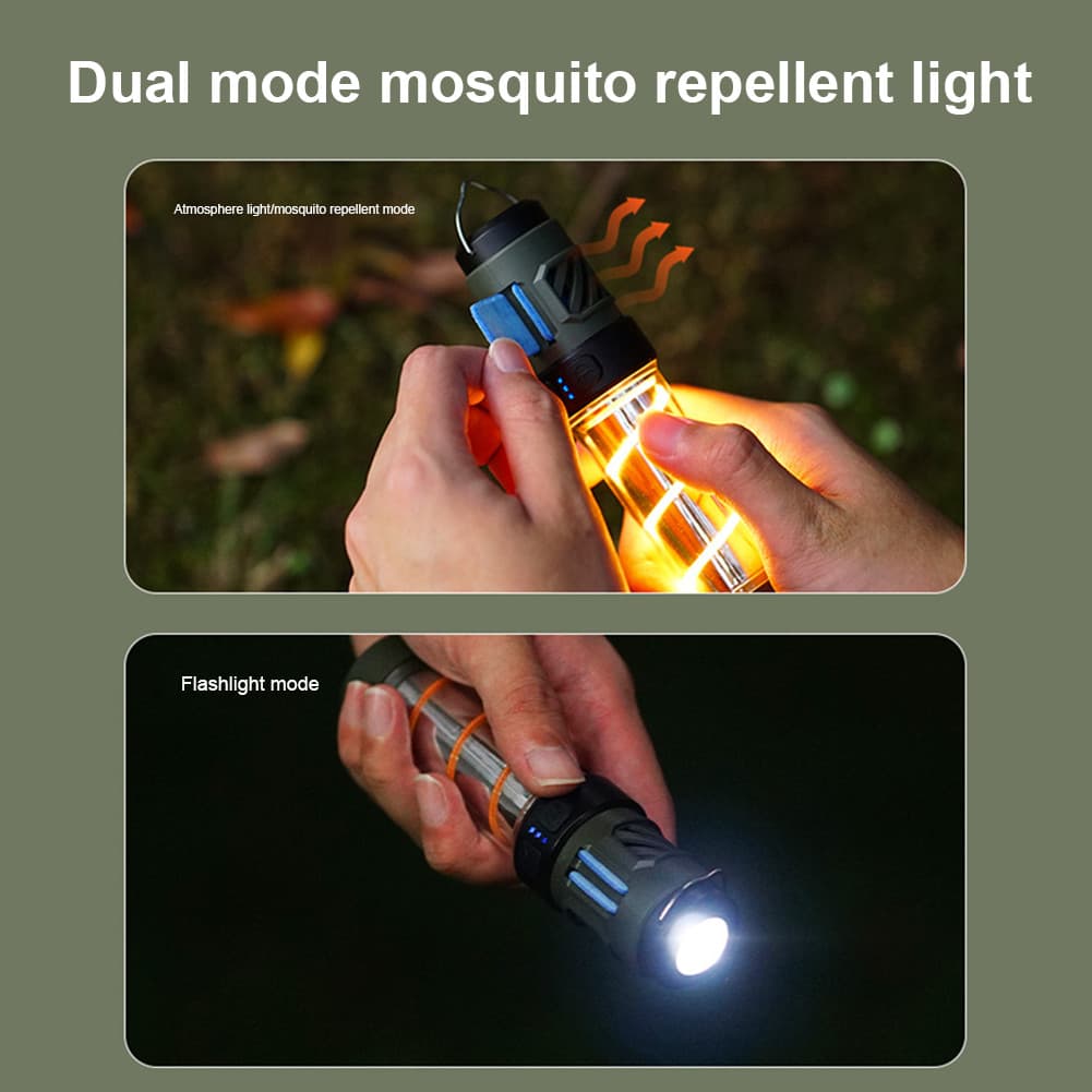 โคมไฟไล่ยุงแบบชาร์จ USB สำหรับแคมปิ้งและการใช้งานกลางแจ้ง รูปที่ 8