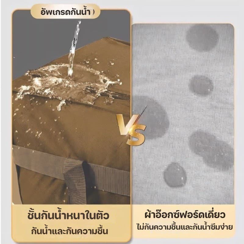 COD กระเป๋าเดินทางพับได้ กระเป๋าเดินทาง ถุงผ้าพกพา 600D ผ้าออกซ์ฟอร์ด กันน้ํา 70*35*48cm ความจุสูง รูปที่ 5