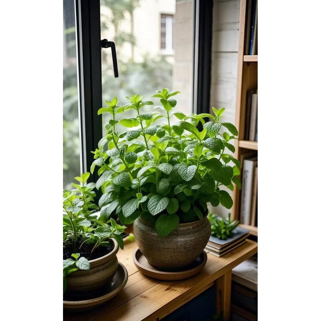 Edible Natural Mint Herbs Seeds ปลูกง่าย เมล็ดสะระแหน่ ตั้งค่าโครงการ สะระแหน่ตั้งค่าโครงการ รูปที่ 3