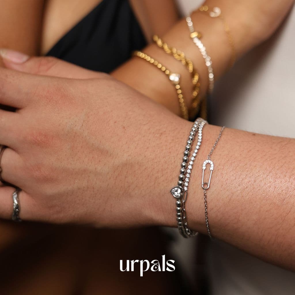 URPALS สร้อยข้อมือ Stainless ชุบทอง18K ทนน้ำ ทนเหงื่อได้ดี รูปที่ 6