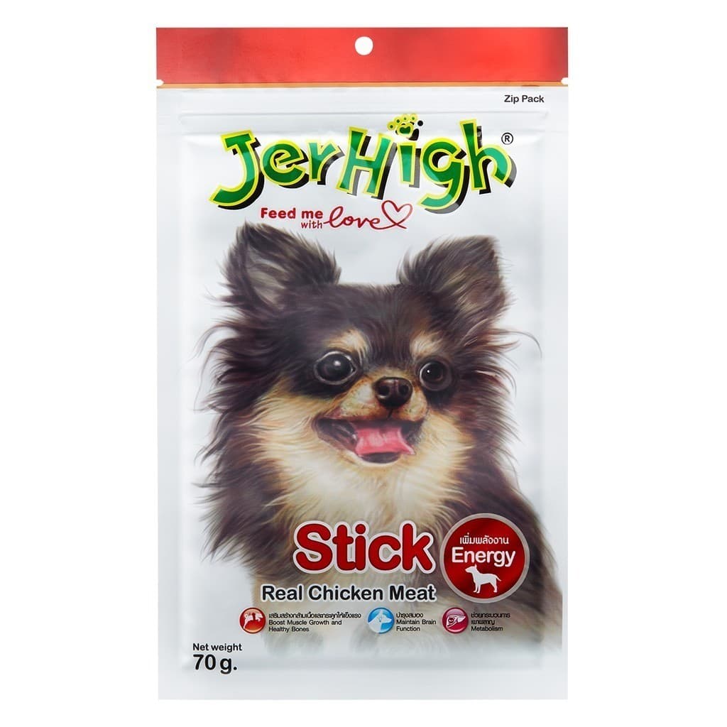 Jerhigh Stick ขนมสุนัข เจอร์ไฮ ขนาด 60 g. มีหลากหลายรสชาติ รูปที่ 2