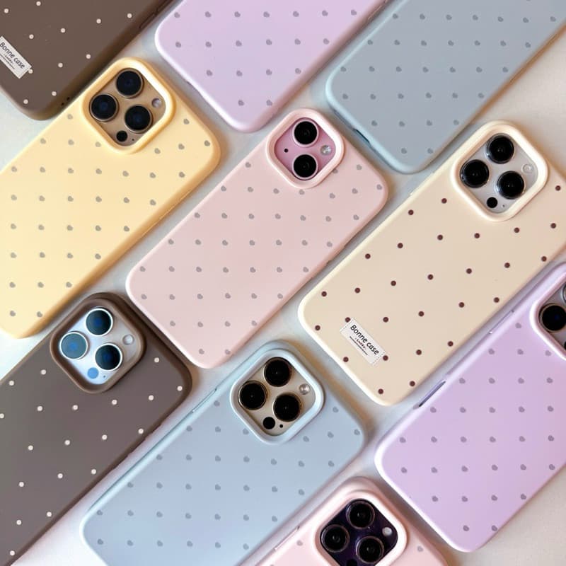 10สีT1S201 เคสนิ่มกันเลนส์กล้องลายจุด, ลายหัวใจ เคสไอโฟน สำหรับ iPhone case11-15Promax,17Pro,17Promax รูปที่ 9