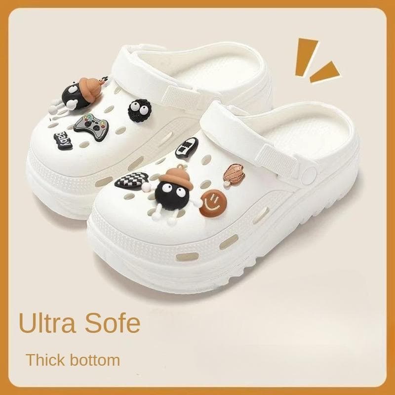 Icy.Sport มาใหม่ ผู้หญิงบอลถ่านหินหลุมรองเท้าฤดูร้อนหนาแต่เพียงผู้เดียวลื่นกลิ่นหลักฐานสวมใส่ดีX122 รูปที่ 6