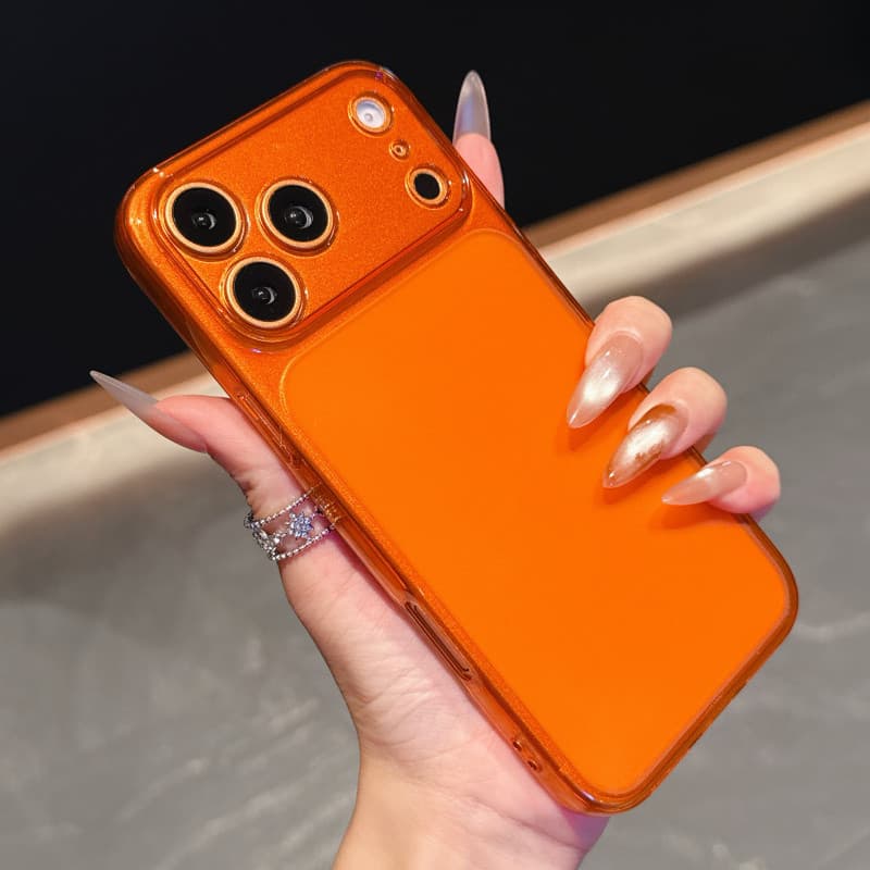 Simple สีทึบ TPU soft Case สําหรับ iPhone 13 14 15 16 17 Pro Max ปลอก Anti fall ฝาครอบป้องกันสําหรับ iPhone16 กรณี รูปที่ 4