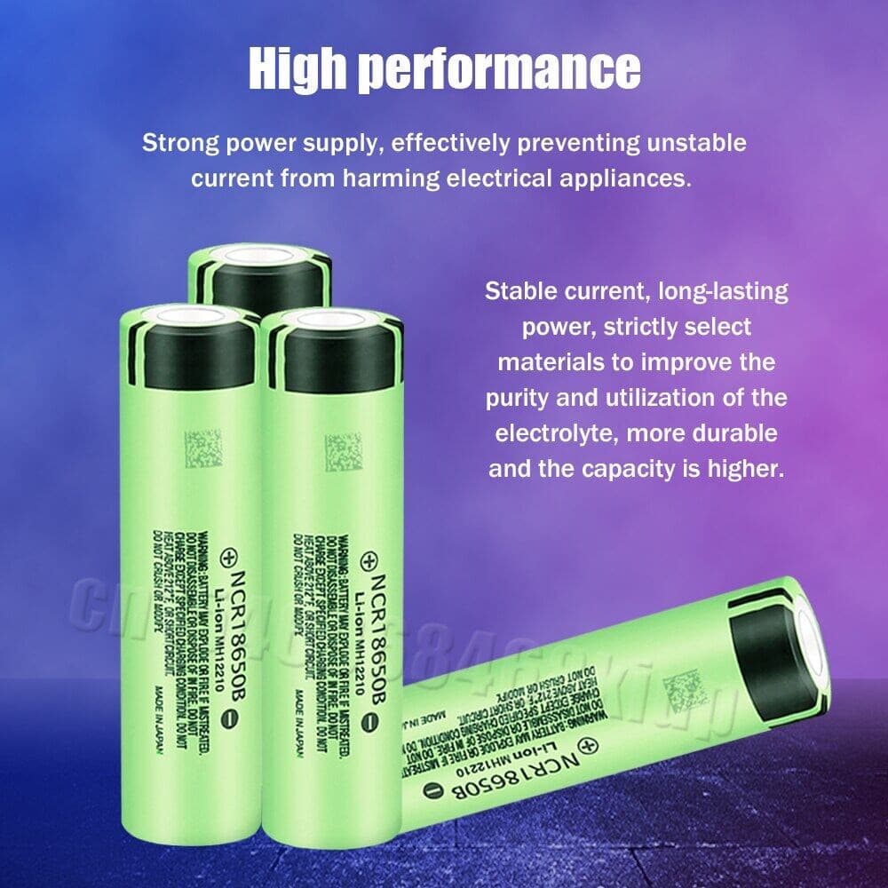Panasonic 18650 NCR18650A 3.7V 6800mAh discharge 20A แบตเตอรี่ลิเธียมแบบชาร์จไฟได้สําหรับไฟฉายพัดลม รูปที่ 3