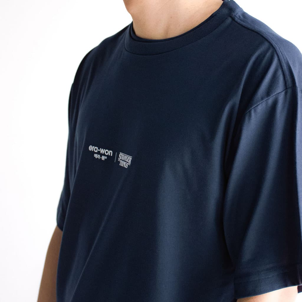 era-won เสื้อยืด T-Shirt Oversize รุ่น era-won x Stranger things สี Navy รูปที่ 2