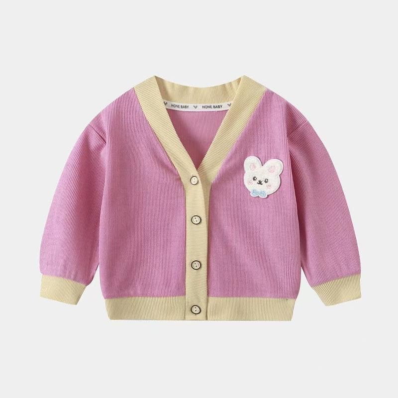 Dolemi Baby เสื้อกันหนาวเด็กหญิง ผ้าลูกฟูก เสื้อแขนยาว สีสดใส นิ่มใส่สบาย น่ารัก กระดุม ลายน่ารัก รูปที่ 6