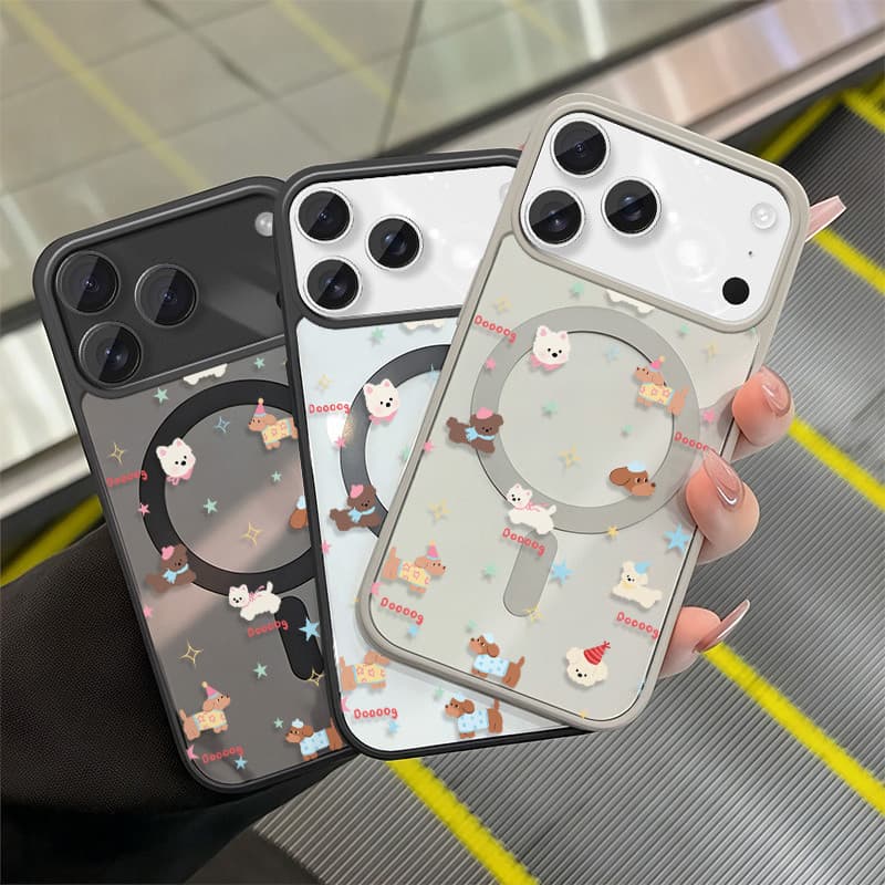 เคสแม่เหล็ก เคสใสกันกระแทกน่ารัก IPhone17 Air 11 12 13 14 15 16 17 PROMAX 17 16 15Pro 16 15 14PLUS 8 7Plus XR X XS XSMAX รูปที่ 7