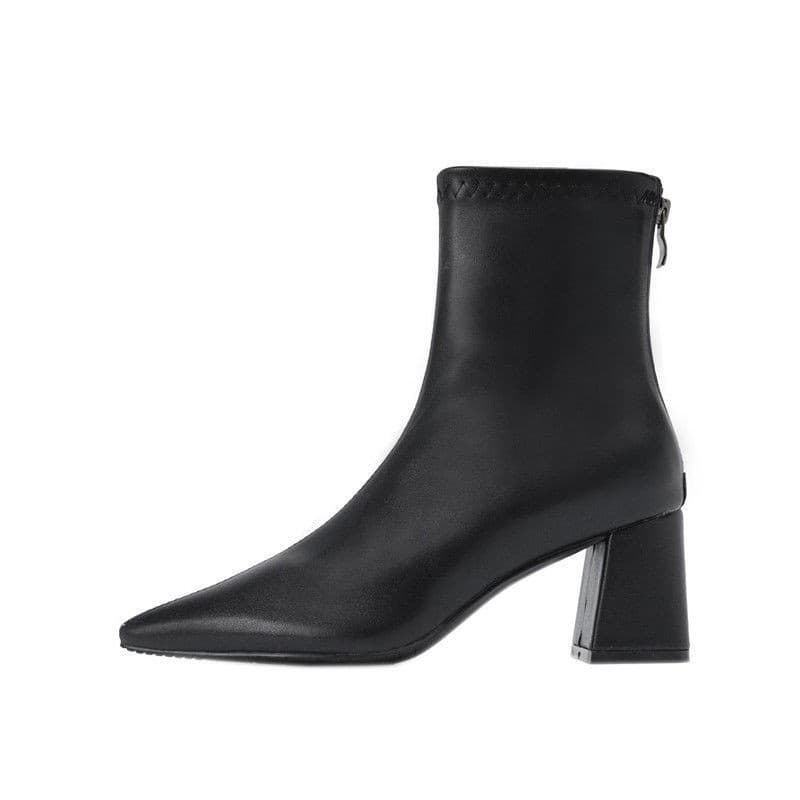 martin boots รองเท้าบูทแฟชั่นส้นสูง มีปลายแหลม สำหรับผู้หญิง รูปที่ 5