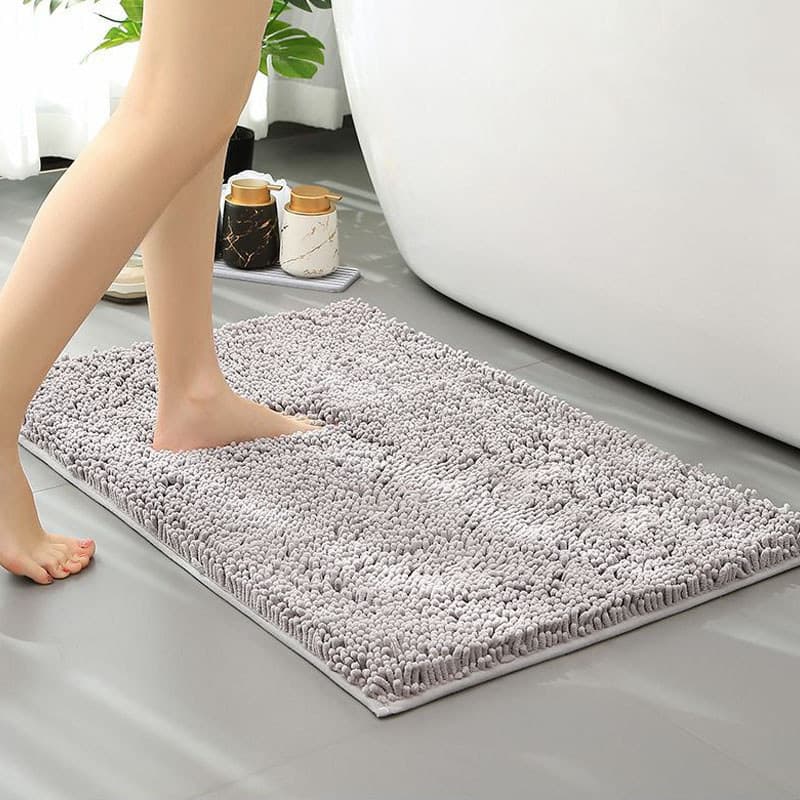 Chenille พรมรองพื้นหนา สำหรับบ้าน กันลื่น ใช้ได้ทั้งหน้าประตูและห้องน้ำ ซับน้ำเร็ว แห้งไว นุ่มสบาย รูปที่ 7